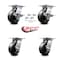 Service Caster 5 Inch Phenolic Caster Set with Roller Bearing 4 Swivel Lock and 2 Brake SCC SCC-35S520-PHR-SLB-BSL-2-BSL-2 - alternate 7